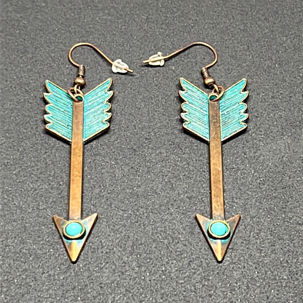 Earrings southwestern native American arrow